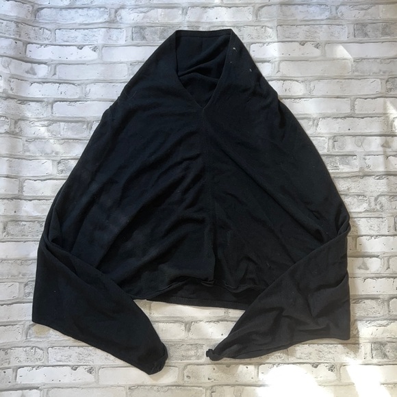 🎉HP 🎉Black 100% Cotton Poncho/Shawl - Picture 3 of 7